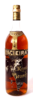 Lote 237 - BRANDY MACIEIRA MAGNUM - Garrafa Magnum de Royal Brandy, 5 Estrelas, Macieira & Cª, Lisboa, (1500ml - 40%vol.). Nota: garrafa idêntica à venda por € 50. Rótulo danificado. Consultar valor indicativo em https://www.custojusto.pt/braga/vinho-gast