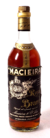 Lote 247 - BRANDY MACIEIRA - Garrafa de Brandy 5 Estrelas, Royal Brandy, Macieira & Cª, Lisboa (1000ml - 40%vol.)