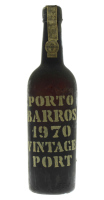 Lote 41 - PORTO BARROS VINTAGE 1970 - Garrafa de Vinho do Porto, Vintage 1970, Barros, Almeida & Cº, (750ml). Nota: garrafa idêntica à venda por € 199. Consultar valor indicativo em https://t.ly/Lc9r2