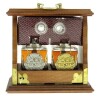 Lote 1 - WHISKY WHYTE & MACKAY "TANTALUS SET" - Conjunto de 2 garrafas Decanter de Whisky, sendo uma de 12 Anos e uma de 21 Anos, Scotch Whisky, Whyte & Mackay, Escócia, (375ml cada). Nota: conjunto idêntico à venda por € 300. Apresentadas em expositor de - 2