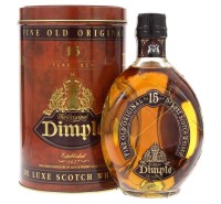 Lote 412 - WHISKY DIMPLE 15 ANOS - Garrafa de Whisky, Fine Old Original, 15 Years Old , De Luxe Scotch Whisky, Escócia, (700ml - 40%vol). Nota: em caixa de metal original. Garrafa dos anos 1980s