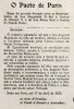 Lote 46 - POSTAL S.M. EL-REI D. MANUEL II E S.A.R. D. DUARTE NUNO - com a transcrição do Pacto de Paris, datado de 1922, edição das Juventudes Monarquicas Conservadoras, postal virgem, não escrito, nem enviado. Pequenos sinais de uso. Dimensões: 9,1x14,3 - 2