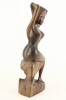 Lote 107 - ESCULTURA EM MADEIRA - Representando figura feminina desnuda com feições orientais. Dim: 36 cm. Nota: apresenta colagem de um braço - 2