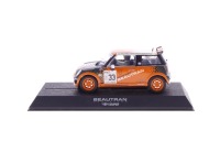 Lote 302 - CARRO, MINIATURA - Carro Mini Cooper Beautran, da marca Scalextric, escala 1:32 , em caixa original. Nota: com sinais de uso e armazenamento