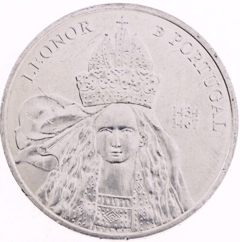 Lote 40 - PORTUGAL, MOEDA DE 5 EUROS EM CUPRONÍQUEL, ANO 2014 - Moeda da República Portuguesa comemorativa dedicada à Rainha D. Leonor de Portugal. Dim: 30 mm (diâmetro). Moeda idêntica à venda por € 15. Nota: sem classificação atribuída pela Oportunity L