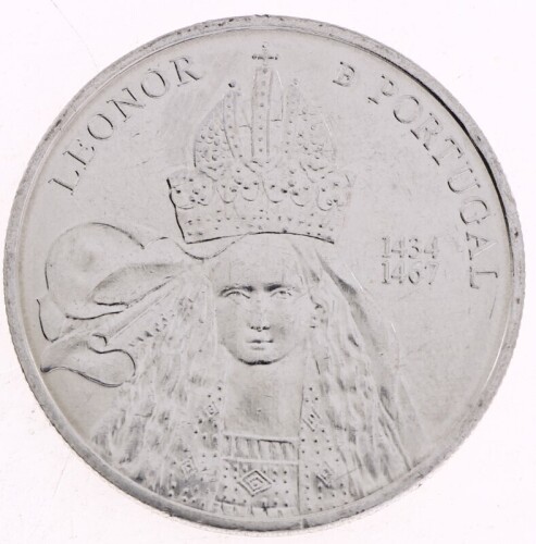 Lote 65 - PORTUGAL, MOEDA DE 5 EUROS EM CUPRONÍQUEL, ANO 2014 - Moeda da República Portuguesa comemorativa dedicada à Rainha D. Leonor de Portugal. Dim: 30 mm (diâmetro). Moeda idêntica à venda por € 15. Nota: sem classificação atribuída pela Oportunity L