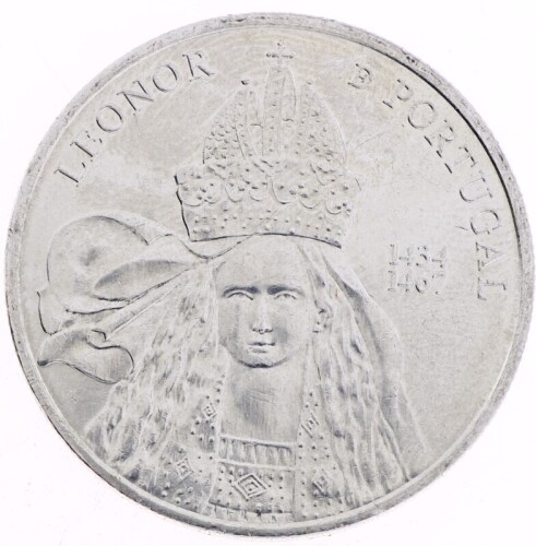 Lote 74 - PORTUGAL, MOEDA DE 5 EUROS EM CUPRONÍQUEL, ANO 2014 - Moeda da República Portuguesa comemorativa dedicada à Rainha D. Leonor de Portugal. Dim: 30 mm (diâmetro). Moeda idêntica à venda por € 15. Nota: sem classificação atribuída pela Oportunity L