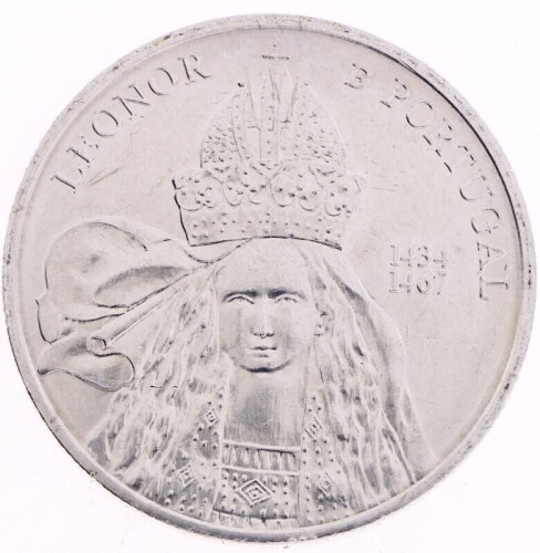 Lote 84 - PORTUGAL, MOEDA DE 5 EUROS EM CUPRONÍQUEL, ANO 2014 - Moeda da República Portuguesa comemorativa dedicada à Rainha D. Leonor de Portugal. Dim: 30 mm (diâmetro). Moeda idêntica à venda por € 15. Nota: sem classificação atribuída pela Oportunity L