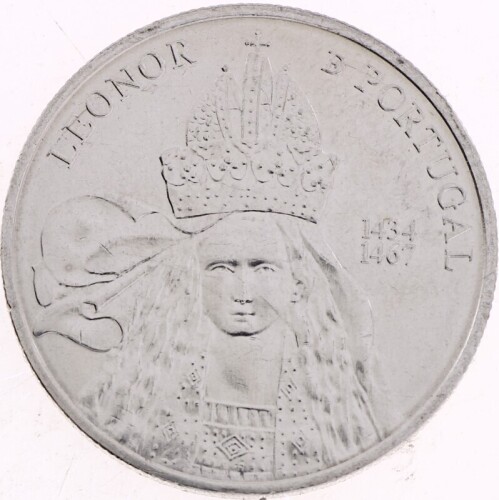 Lote 85 - PORTUGAL, MOEDA DE 5 EUROS EM CUPRONÍQUEL, ANO 2014 - Moeda da República Portuguesa comemorativa dedicada à Rainha D. Leonor de Portugal. Dim: 30 mm (diâmetro). Moeda idêntica à venda por € 15. Nota: sem classificação atribuída pela Oportunity L