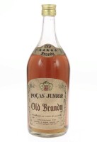 Lote 48 - BRANDY POÇAS JUNIOR 5 ESTRELAS - Garrafa de Old Brandy, 5 Estrelas, Envelhecido em Cascos de carvalho, Manoel D. Poças Junior, Vila Nova de Gaia, (1000ml - 35%vol.)