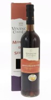 Lote 64 - MOSCATEL VENÂNCIO COSTA LIMA - Garrafa de Vinho Moscatel de Setúbal DOC, Venâncio da Costa Lima, Quinta do Anjo, (750ml - 17%vol.). Nota: em caixa de cartão original