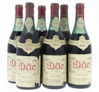 Lote 80 - DÃO FEDERAÇÃO DOS VINICULTORES - 6 garrafas de Vinho Tinto, Dão Região Demarcada, Federação dos Vinicultores do Dão, (750ml)