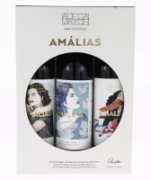 Lote 136 - AMÁLIAS 2022 - 3 garrafas de Vinho Tinto, Vinho Regional Alentejano 2022, Adega Mayor, Herdade das Argamassas, Campo Maior, (750ml - 13%vol.)