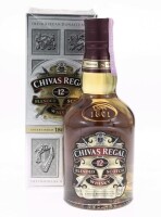 Lote 205 - WHISKY CHIVAS REGAL 12 ANOS - Garrafa de Whisky, Aged 12 Years, Blended Scotch Whisky, Chivas Brothers, Escócia, (500ml - 40%vol). Nota: em caixa de cartão original