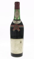 Lote 438 - COLLARES VISCONDE DE SALREU 1967 - Garrafa de Vinho Tinto, Collares Região Demarcada, colheita de 1967, Visconde de Salreu, D.J. Silva, (710ml - 10,9%vol.)