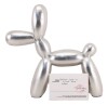 Lote 1 - BALLON DOG, ESCULTURA EM RESINA - Escultura em resina e pó de pedra "Silver Leaf" segundo original de Juliani MO. Dim: 36x40x10 cm. Nota: edição da Juliarte. Numerada 10/200 em caixa original com certificado - 2