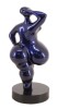 Lote 75 - BAILA, ESCULTURA EM RESINA - Escultura em resina e pó de pedra "Blue Metalic" segundo original de Juliani MO. Dim: 21 cm. Nota: edição da Ene by Juliarte. Com caixa - 4