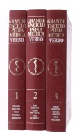 Lote 5 - GRANDE ENCICLOPÉDIA MÉDICA, LIVROS - 3 volumes (1; 2 e 3) da "Grande Enciclopédia Médica", com participação de diversos colaboradores e autores, coordenada pelo Dr. Ramiro da Fonseca, Editorial Verbo, 1974-1978. Encadernações editoriais. Dim: 28