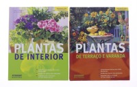 Lote 6 - LIVROS SOBRE PLANTAS - 2 volumes sendo "Plantas de Interiores" por Anja Flehmig e Friedrich Strauss e "Plantas de Terraço e Varanda" por Joachim Mayer e Friedrich Strauss. Encadernações cartonadas. Dim: 26,5x21,5 cm. Nota: profusamente ilustrados