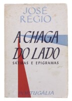 Lote 25 - A CHAGA DO LADO, LIVRO - Por José Régio, 2ª Edição ,Portugália Editora, Lisboa. Capas de brochura. Dim: 22x15 cm. Nota: sinais de manuseamento