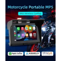 Lote 2 - Este sistema multimédia para motocicletas possui função embutida de Apple Wireless CarPlay e Android Auto, permitindo conexão sem fio perfeita com o seu telefone para navegação, chamadas e muito mais. Com uma classificação impermeável IP65, foi p