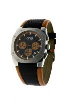 Lote 9 - Relógio marca ONE BE OUTSTANDINE Chronograph com calendário e caixa de cor laranja como novo nºOG1017LL71C(preço na loja de €140)