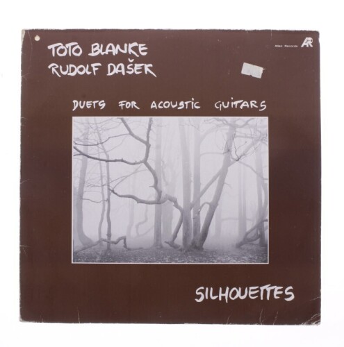 Lote 34 - TOTO BLANKE/RUDOLF DASEK - "SILHOUETTES DUETSFOR ACOUSTIC GUITARS" - Disco de vinil, LP de 33 rpm, de 1986, editora Alisio Records, capa em bom estado, com alguns sinais uso e armazenamento e disco sem sinais de uso. Editado na Alemanha