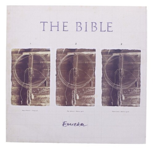 Lote 60 - THE BIBLE - "EUREKA" - Disco de vinil, LP de 33 rpm, de 1988, editora Chrysalis, capa com ligeiros sinais de armazenamento e disco sem sinais de uso. Editado na Alemanha