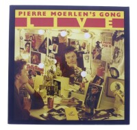 Lote 69 - PIERRE MOERLEN´S GONG - "LIVE" - Disco de vinil, LP de 33 rpm, de 1984, editora Arista. Capa em bom estado e disco sem sinais de uso. Fabricado e editado na Alemanha