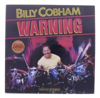 Lote 72 - BILLY COBHAM - "WARNING" - Disco de vinil, LP de 33 rpm, de 1985, editora GRP, capa em bom estado e disco sem sinais de uso. Inclui encarte de origem. Editado na Alemanha