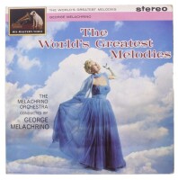 Lote 137 - THE MELACHRINO ORHESTRA - "THE WORLD´S GREATES MELODIES" - Disco de vinil, LP de 33 rpm, de 1976, editora Gramophonel, capa e disco com sinais de armazenamento.