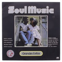 Lote 152 - SOUL MUSIC - "GRANDES EXITOS " - Disco de vinil, LP de 33 rpm, de 1982, editora Atlantic. Nota: com sinais de uso e armazenamento