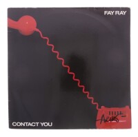 Lote 153 - FAY RAY - "CONTACT YOU" - Disco de vinil, LP de 33 rpm, de 1982, editora WEA, capa em bom estado e com sinais de armazenamento e disco sem sinais de uso. Inclui encarte original. Editado na Alemanha