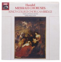 Lote 194 - KING´S COLLEFE CHOIR, CAMBRIDGE - "HANDEL MESSIAH CHORUSES" - Disco de vinil, LP de 33 rpm, de 1973, editora Helidon, capa e disco com sinais de armazenamento.