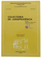 Lote 109 - "COLECTÂNEA DE JURISPRUDÊNCIA", LIVRO - com o nº 258, Ano XXXIX- Tomo V/2014, por Associação de Solidariedade Social "Casa do Juiz", livro de capa brochura, edições de Palácio da Justiça. Nota: com sinais de uso