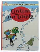 Lote 131 - TINTIN NO TIBETE - da Difusão Verbo de 1992 edição original 1960. Nota: exemplar bem estimado. Com capa cartonada.Nota:poucos sinais de uso