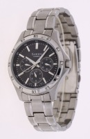 Lote 43 - SHEEN CASIO, RELÓGIO DE PULSO - Modelo SHE-3801. Caixa em aço com 32 mm cravejada com pedraria e bracelete em aço. Movimento de quartzo. Mostrador com marcadores, quadrantes de data e de 24 horas. Nota: a funcionar