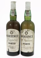 Lote 51 - PORTO MARTINEZ GASSIOT - 2 garrafas de Vinho do Porto, Lágrima, Martinez, Gassiot & Cº, (750ml)