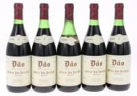 Lote 85 - DÃO OIRO DA BEIRA 1996 - 5 garrafas de Vinho Tinto, Dão DOC, Colheita de 1996, Vinícola de Nelas, (750ml - 12%vol.)