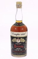 Lote 95 - BRANDY IMPERIAL - Garrafa de Brandy, VSOP, Fine Brandy, Imperial Vinícola, Sangalhos, (1000ml aprox.)