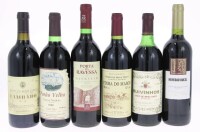 Lote 139 - GARRAFAS DE VINHO TINTO - 6 garrafas de vinho Tinto sendo 1 de Heredad Ducel, 1 de Vinha do Marco, 1 de Porta da Ravessa 2001, 1 de Ruivinhos, 1 de Lambaro e 1 de Porão Velho 1995, (750ml)