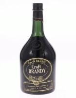 Lote 140 - BRANDY CROFT - Garrafa Brandy, Fine Old Brandy, Croft & Cª, Vila Nova de Gaia, (1000ml aprox.)