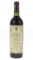 Lote 192 - PALACIO DE MONSALUD 1988 - Garrafa de Vinho Tinto Espanhol, Cosecha 1988, Vino de la Tierra de Barros, Viña Exremeña, Badajoz, Espanha, (750ml - 12,5%vol.)