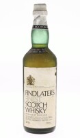 Lote 228 - WHISKY FINDLATER'S - Garrafa de Whisky, Finest Scotch Whisky, Findlater Mackie Todd And Company, Escócia, (750ml - 43%vol.). Nota: garrafa antiga