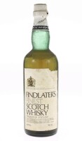 Lote 253 - WHISKY FINDLATER'S - Garrafa de Whisky, Finest Scotch Whisky, Findlater Mackie Todd And Company, Escócia, (750ml - 43%vol.). Nota: garrafa antiga