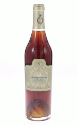 Lote 298 - MOSCATEL ALAMBRE 20 ANOS - Garrafa de Vinho Moscatel de Setúbal D.O., Alambre 20 anos, José Maria da Fonseca, Azeitão, (500ml - 18%vol.)