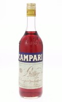 Lote 302 - CAMPARI BITTER - Garrafa de Campari Bitter, G. Campari, Fratelli Campari Successori, Milano, Itália, (1000ml - 28,5%vol.). Nota: garrafa idêntica foi vendida por € 200 na Oportunity Leilões. Consultar valor indicativo em https://t.ly/mXrO