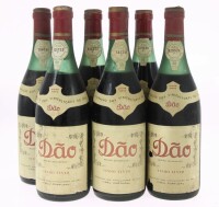 Lote 306 - DÃO FEDERAÇÃO DOS VINICULTORES - 6 garrafas de Vinho Tinto, Dão Região Demarcada, Federação dos Vinicultores do Dão, (750ml)