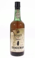 Lote 316 - PORTO SANDEMAN - Garrafa de Vinho do Porto, Tawny, 1 Cruz, Sandeman & Cº, (750ml). Nota: rótulo danificado