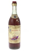 Lote 340 - BRANDY FELIPE II SOLERA - Garrafa de Brandy, Solera Especial, Agustin Blazquez, Espanha, (1000ml - 37%vol.)